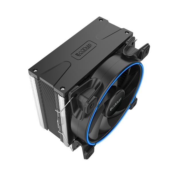 Кулер для процессора PCCooler GI-X5B V2 S775/115X/1700/20XX/AM2/AM3/AM4 (24 шт/кор, TDP 160W, вентилятор 120мм с PWM, Blue LED FAN, 5 тепловых трубок 6мм, 1000-1800RPM, 26.5dBa)