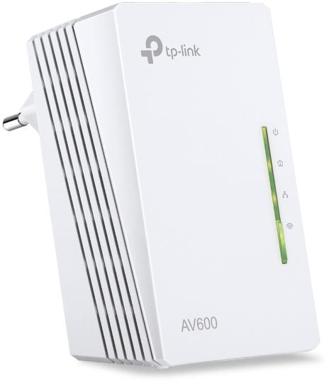  TP-Link TL-WPA4220, AV600 Адаптер Powerline с Wi-Fi N300, до 300 Мбит/с на 2,4 ГГц, Powerline до 600 Мбит/с, 2 порта 10/100 Мбит/с, подключение к настенной розетке