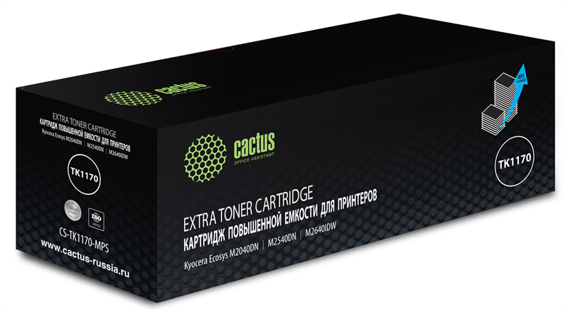 Картридж лазерный Cactus CS-TK1170-MPS TK-1170 черный (12000стр.) для Kyocera Ecosys M2040dn/ M2540dn/M2640idw Картридж лазерный Cactus CS-TK1170-MPS TK-1170 черный (12000стр.) для Kyocera Ecosys M2040dn/ M2540dn/M2640idw