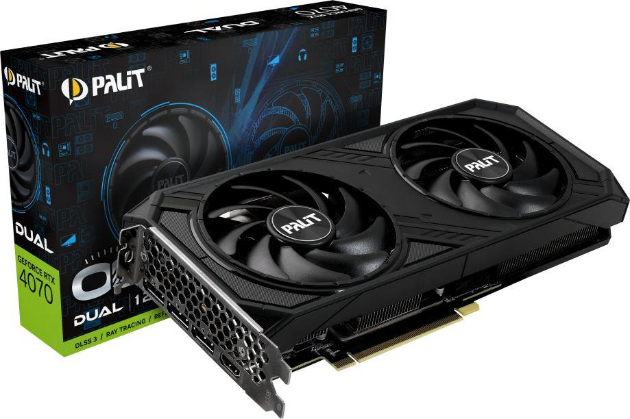 Видеокарта PALIT RTX4070 DUAL OC 12GB GDDR6X 192bit 3-DP HDMI NED4070S19K9-1047D