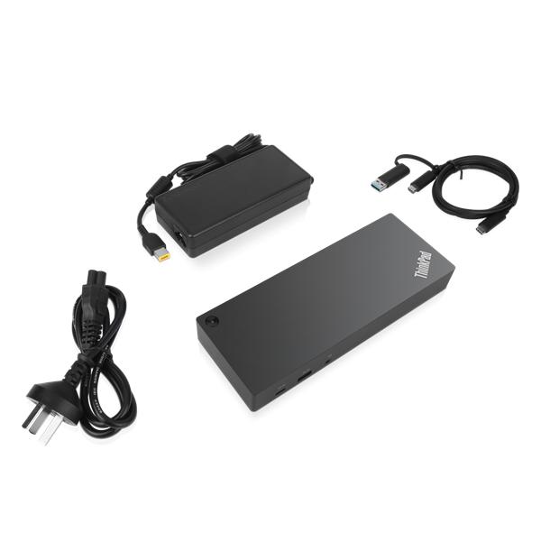 Док-станция ThinkPad Hybrid USB-C with USB-A Dock (2x DP 1.2, 2x HDMI, 3x USB 3.1, 2 x USB 2.0, 1x USB-C, 1x RJ-45, 1x 1x Combo Audio Jack 3.5mm)