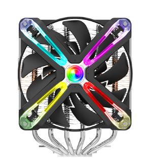 Кулер для процессора ZALMAN CNPS20X, 2x140mm RGB FANS, 6 HEAT PIPES, 4-PIN PWM, 800-1500 RPM, 29DBA, FDB BEARING, FULL SOCKET SUPPORT