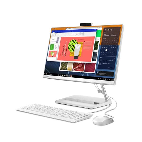 Моноблок Lenovo IdeaCentre 3 22ITL6  All-In-One  21,5" Celeron 6305, 4GB DDR4 3200 SODIMM, 128GB SSD M.2, Intel UHD, WiFi, BT, KB&Mouse, NoOS, White, 1Y