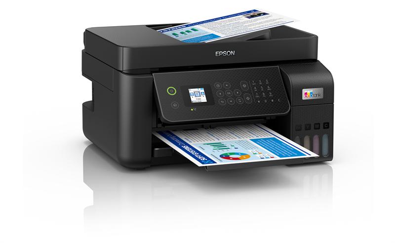  Epson L5290 МФУ А4 цветное: принтер/копир/сканер/факс, 33/15 стр./мин.(чб/цвет), ADF 30 стр., USB/LAN, в комплекте чернила 7 500/4 500 стр.(чб/цвет)