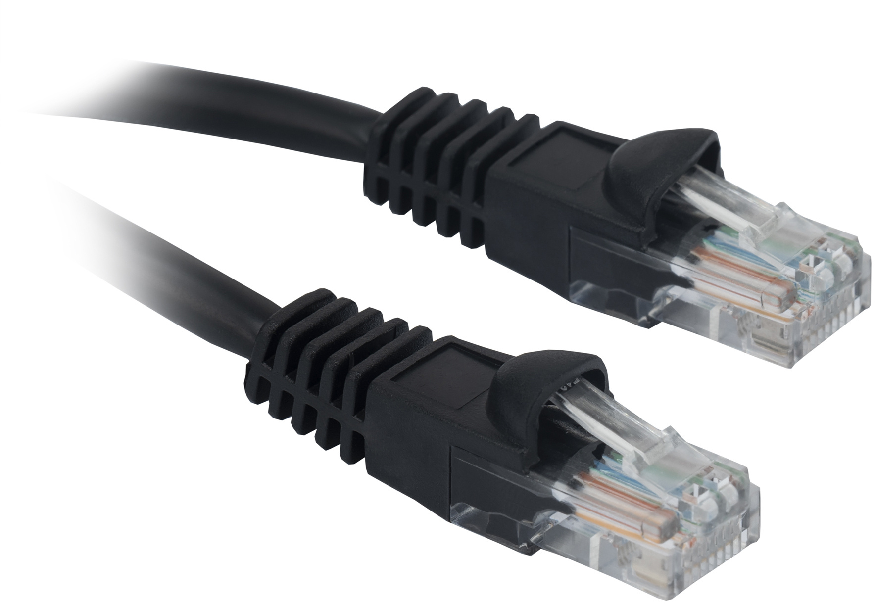 Патч-корд Buro UTP 4 пары cat.5E CCA molded 0.5м черный RJ-45 (m)-RJ-45 (m)