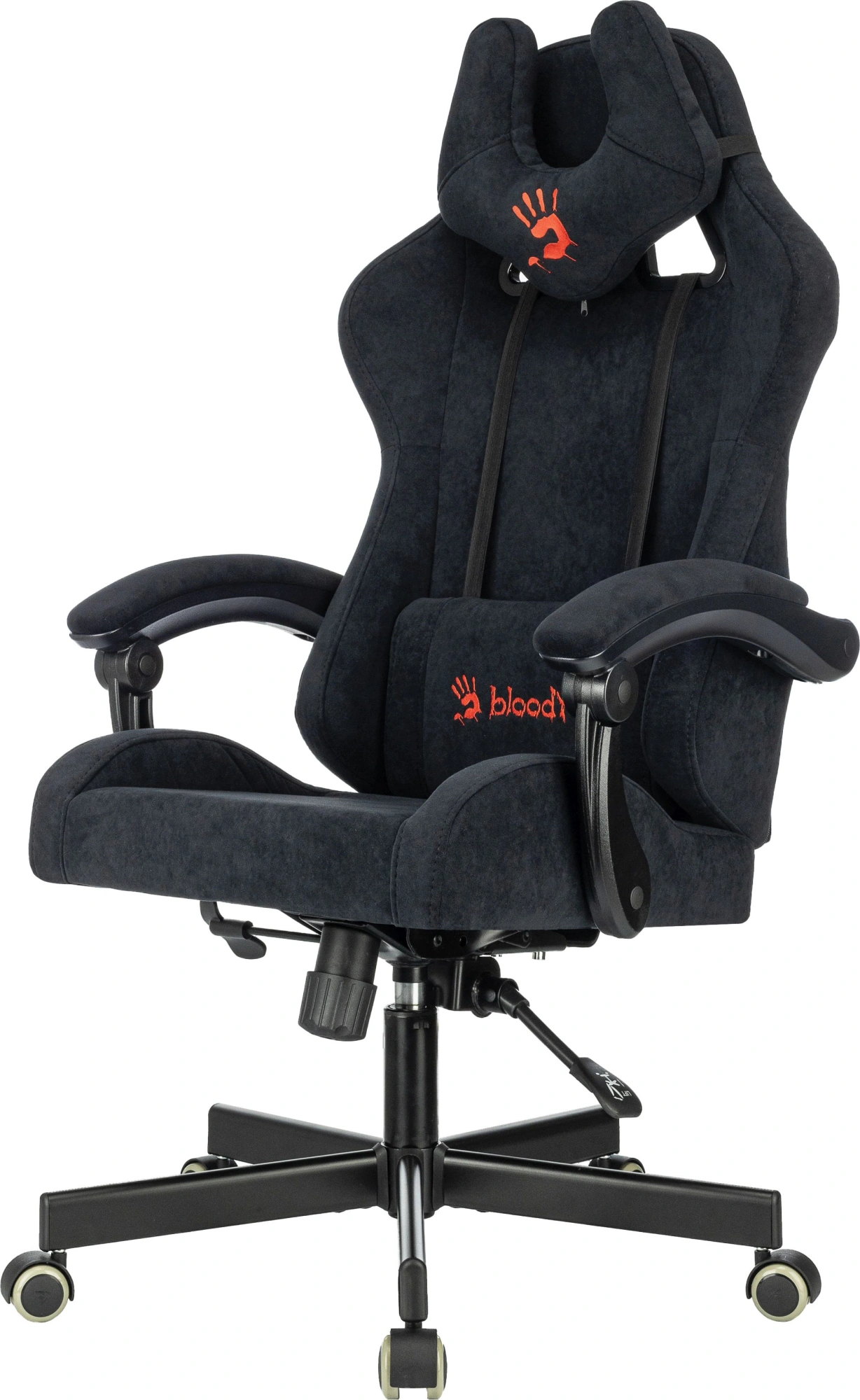 Кресло игровое A4Tech Bloody GC-560 черный Formula 999 искусственная замша с подголов. крестов. металл