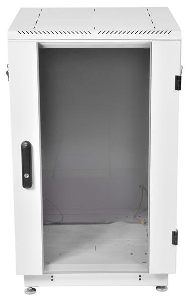  Шкаф телекоммуникационный напольный 18U (600x600) дверь стекло, цвет чёрный