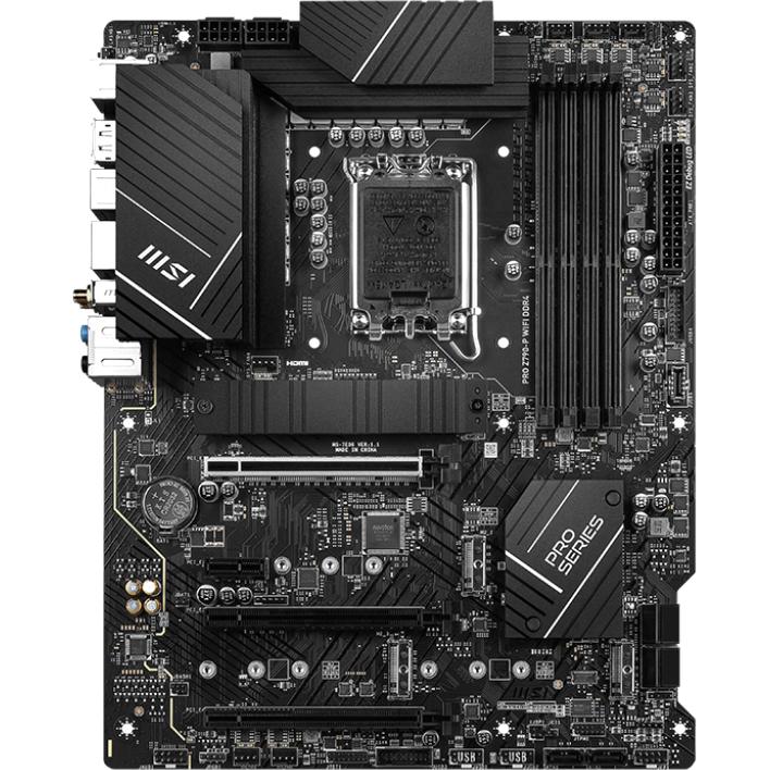 Материнская плата MSI PRO Z790-P WIFI DDR4 LGA1700,4DDR4,3PCI-Ex16,1PCI-Ex1,4M.2 ,1USB3.2 Gen2