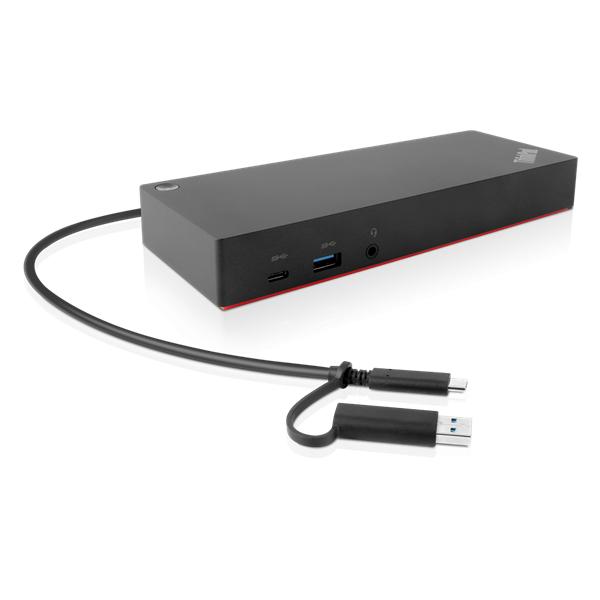 Док-станция ThinkPad Hybrid USB-C with USB-A Dock (2x DP 1.2, 2x HDMI, 3x USB 3.1, 2 x USB 2.0, 1x USB-C, 1x RJ-45, 1x 1x Combo Audio Jack 3.5mm)