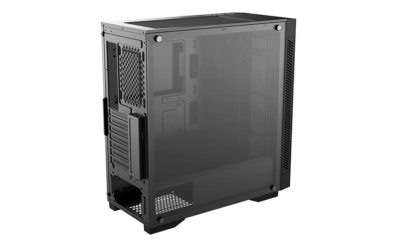 Корпус Deepcool MATREXX 55 V3 ADD-RGB 3F без БП, большое боковое окно, 3xRGB LED 120мм вентилятора спереди, RGB LED спереди, черный, ATX