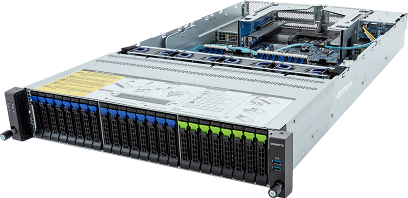 Шасси серверное Gigabyte Server Platform R283-S98 / 2U / 2xIntel (Gen 4/5) / 2xHS / 32xDIMM / 8xSFF NVMe/SATA/SAS + 16xSFF SATA/SAS + 2xSFF SATA/SAS / 2x1GbE / 2xOCP 3.0 / 4xFHHL / 2x2000W / Rails / 1Y(R283-S98)