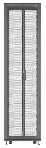 Коммуникационный шкаф Vertiv Rack 48U 2265mm H x 600mm W x 1215mm D with 77% Perforated Locking Front Door, 77% Perforated Split Locking Rear Doors, Color RAL 7021 Black gray