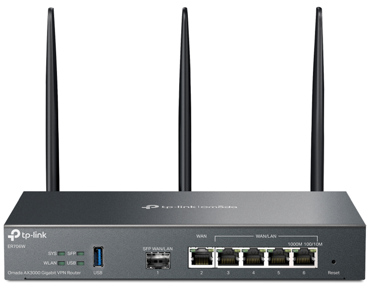 маршрутизатор TP-Link ER706W, Omada Gigabit AX3000 Wi-Fi 6 VPN Gateway