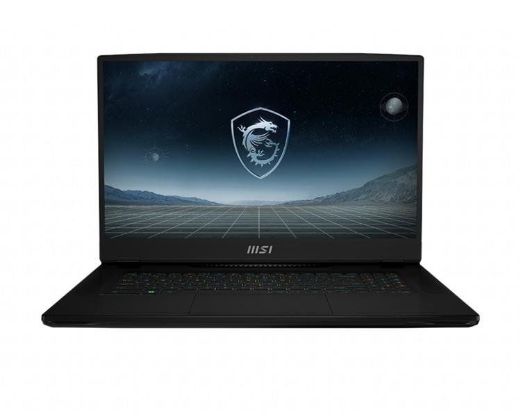 Ноутбук MSI CreatorPro X17 A12UMS, Core i9-12900HX,2.3 GHz,17.3" UHD (3840*2160),120Hz,DDR5 64GB (32GB*2) ,2TB M.2 PCIe SSD,RTX A5500 Max-Q  GDDR6 16GB,Black,1y,Win11Pro(MS-17Q1)