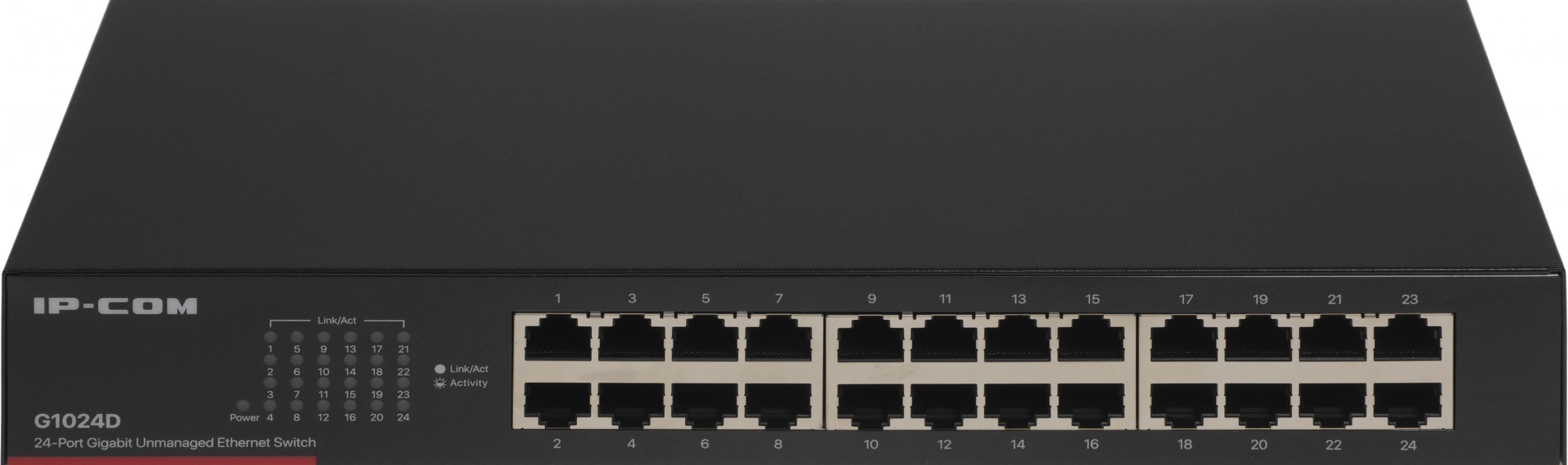 Коммутатор IP-COM G1024D Коммутатор неуправляемый, 24 порта 24x1 Гбит/с, установка в стойку, металлический корпус Коммутатор IP-COM G1024D Коммутатор неуправляемый, 24 порта 24x1 Гбит/с, установка в стойку, металлический корпус