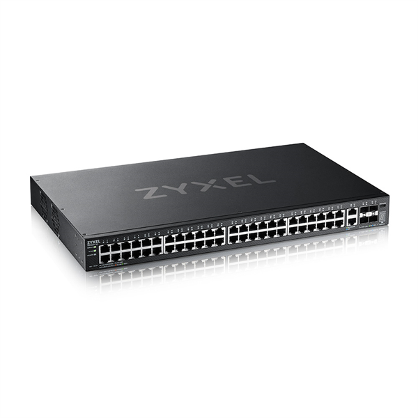 Коммутатор L3 Access Zyxel NebulaFlex Pro XGS2220-54, rack 19", 48xRJ-45: 1G, 2xRJ-45: 1/2.5/5/10G, 4xSFP+
