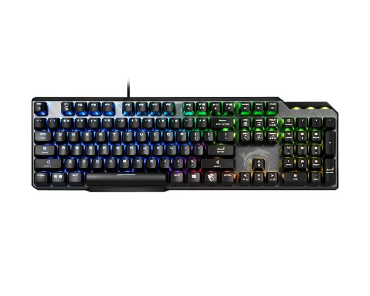 Клавиатура проводная Gaming Keyboard MSI VIGOR GK50 ELITE, Wired, Mechanical, with Kailh WHITE BOX Switch, IP56, Multi-layer RGB lighting effects, Black