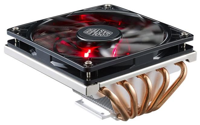 Кулер центрального процессора CPU Fan GeminII M5 LED (RR-T520-16PK) для Intel (LGA1366/1156/1150/1155/775) и AMD FM1/AM3+/AM3/AM2+/AM2, TDP 140Вт, Al, вент 120х120х15мм,  500-1600об/мин, 4пин, PWM, 17.4-58.4CFM, 8-30dBA