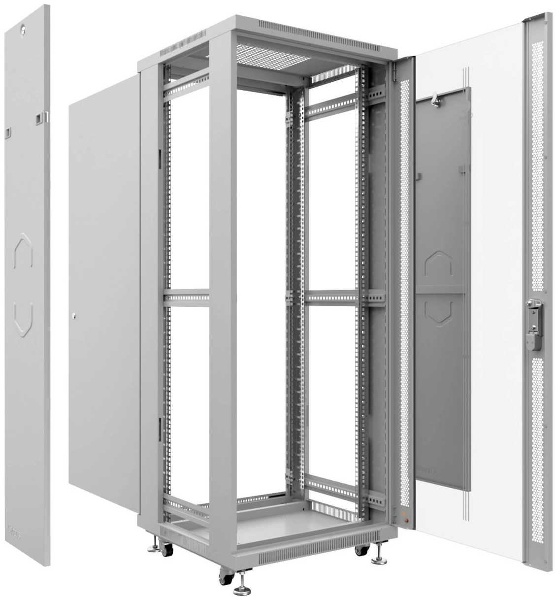Шкаф коммутационный Cabeus (SH-05C-12U60/60) напольный 12U 600x600мм пер.дв.стекл металл 800кг серый 500мм 730мм IP20 сталь Шкаф коммутационный Cabeus (SH-05C-12U60/60) напольный 12U 600x600мм пер.дв.стекл металл 800кг серый 500мм 730мм IP20 сталь
