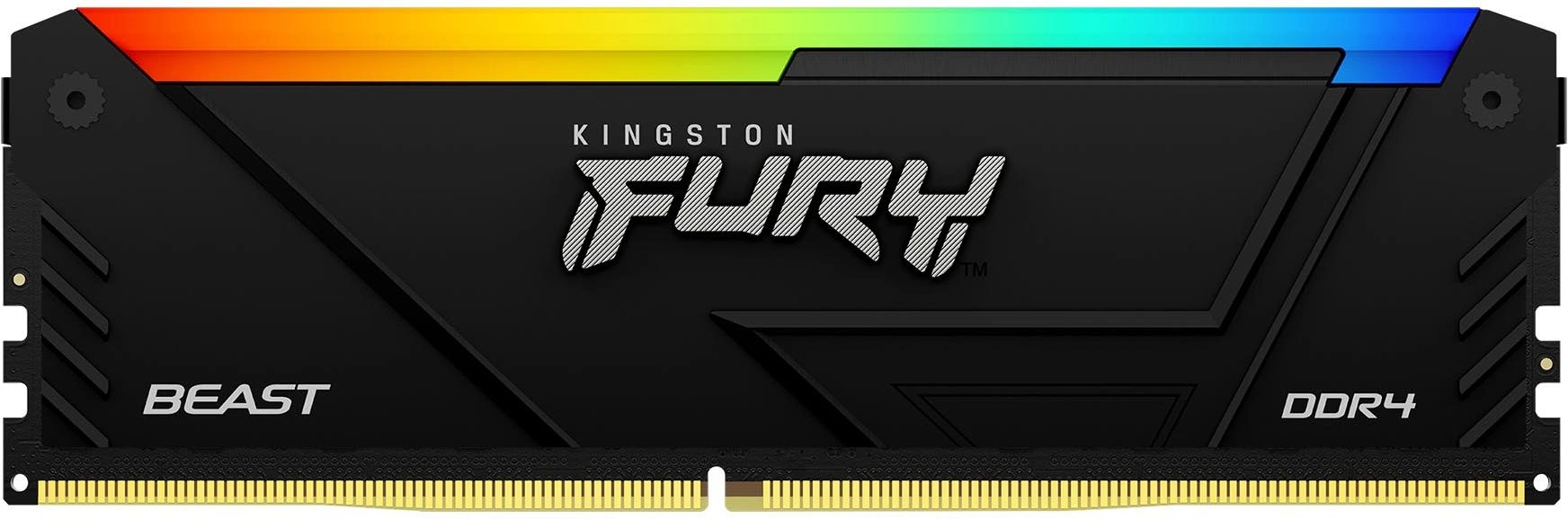 Модуль памяти Kingston 16GB DDR4 3600MHz DIMM FURY Beast Black RGB XMP CL18, 1.35V 288-pin Non-ECC