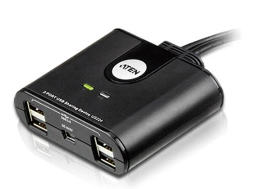 Переключатель электронный ATEN 2 x 4 USB 2.0 Peripheral Sharing Switch