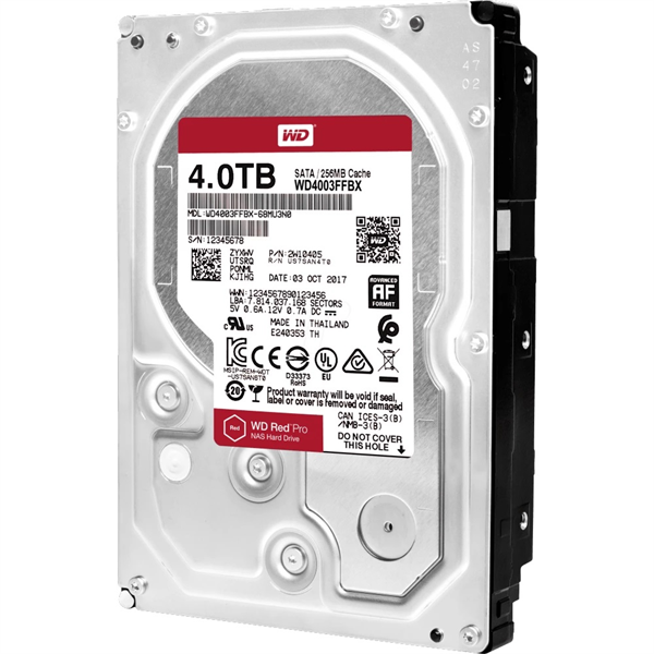 Жесткий диск Western Digital Red Pro NAS HDD 3.5" SATA 4Tb, 7200rpm, 256MB buffer, WD4003FFBX, 1 year