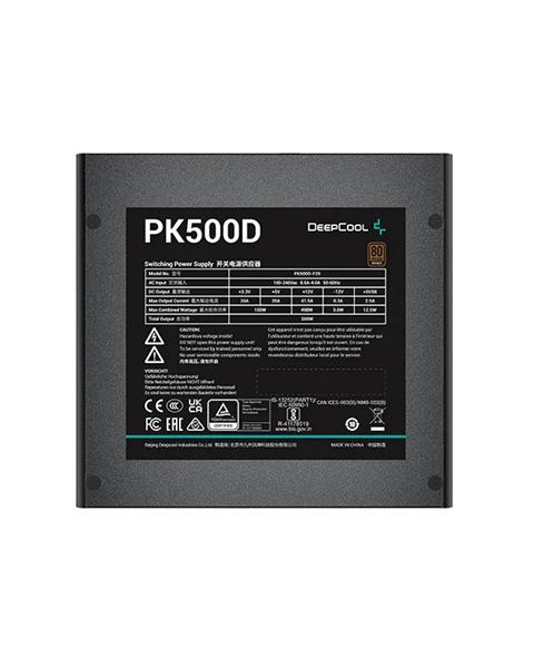 Блок питания Deepcool PK500D (ATX 2.4, 500W, PWM 120mm fan, Active PFC+DC to DC, 80+ BRONZE) RET