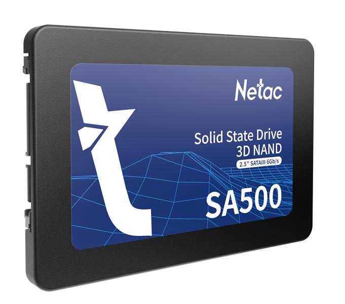 Ssd накопитель Netac SSD SA500 120GB 2.5 SATAIII 3D NAND, R/W up to 500/400MB/s, TBW 60TB, 3y wty