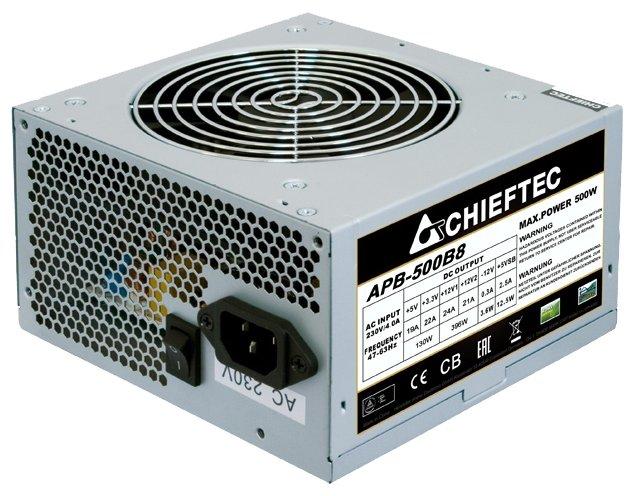 Блок питания Chieftec Value APB-500B8 (ATX 2.3, 500W, Active PFC, 120mm fan) OEM