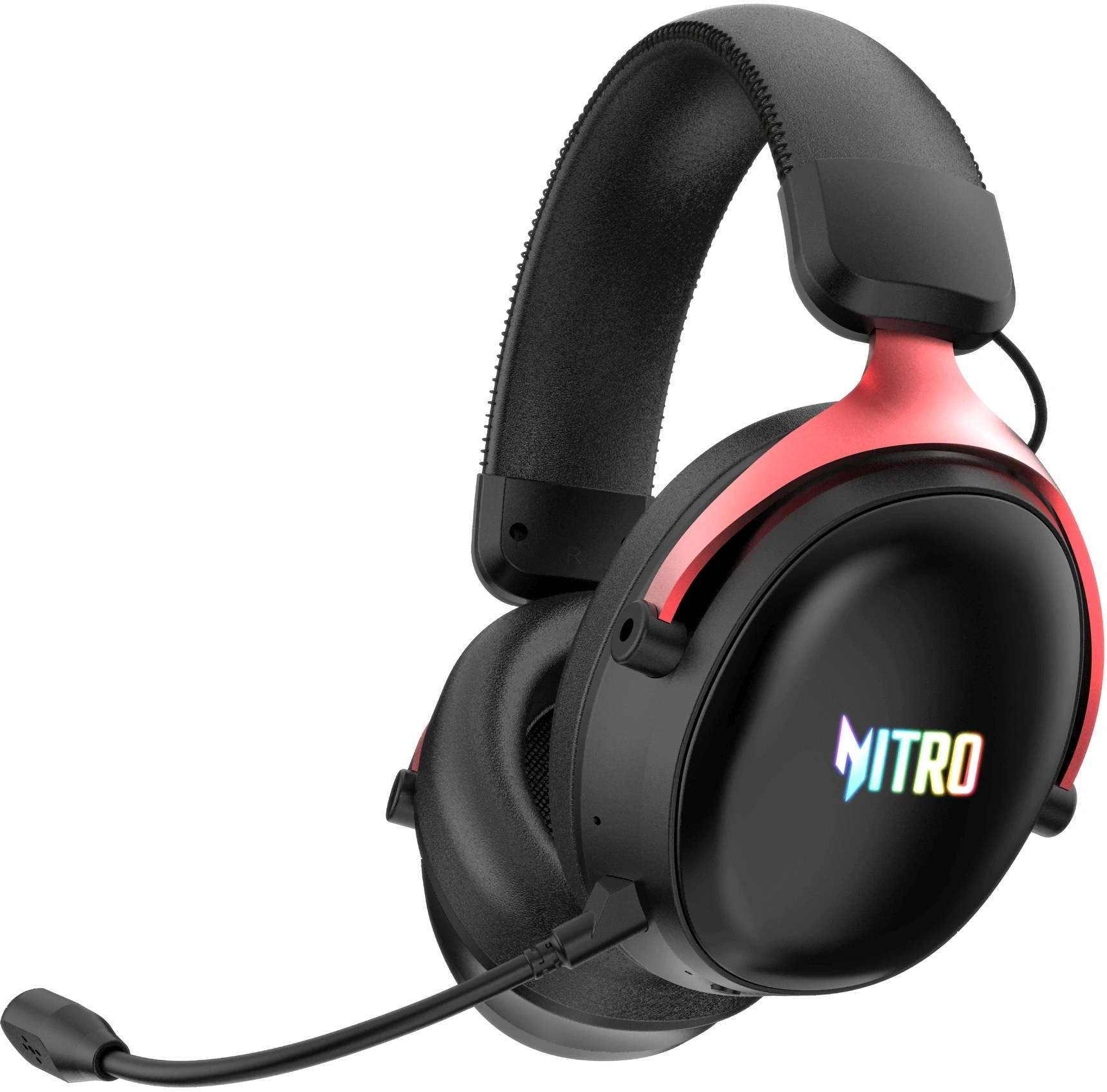 Наушники с микрофоном Acer Nitro OHR401 черный мониторные BT/Radio/3.5mm оголовье (ZL.HDSEE.00H)