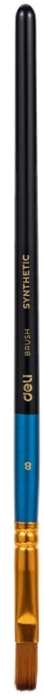 Кисть Deli EC409-8 синтетика плоск. №8 Кисть Deli EC409-8 синтетика плоск. №8