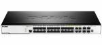 Коммутатор D-Link DGS-3000-28SC/A1A, L2 Managed Switch with 20 100/1000Base-X SFP ports and 4 100/1000Base-T/SFP combo-ports and 4 10GBase-X SFP+ ports.16K Mac address, 802.1Q VLAN, 802.1p Priority Queuing, ERP