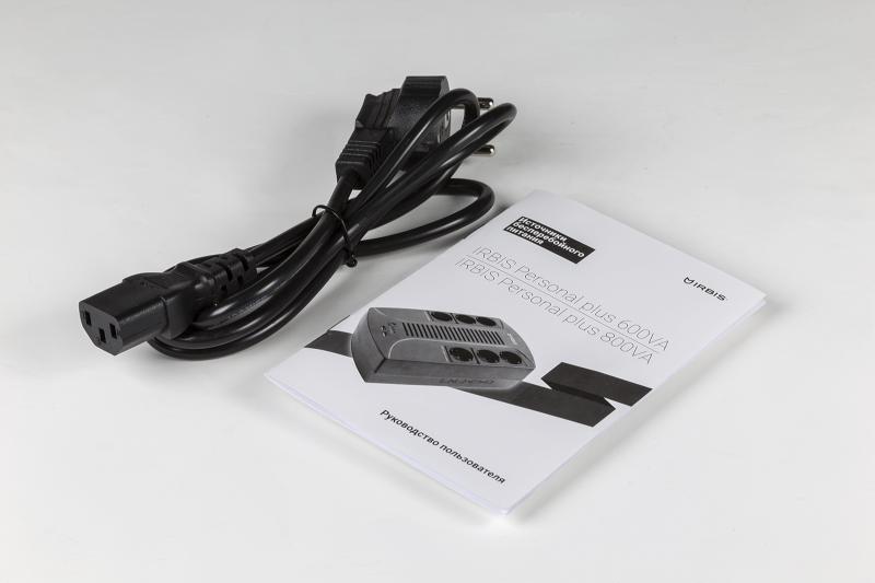 Источник бесперебойного питания IRBIS UPS Personal plus  600VA/360W, Line-Interactive, AVR, 6xSchuko outlets(3 Surge & 3 batt.), 2 USB charger, 2 year warranty