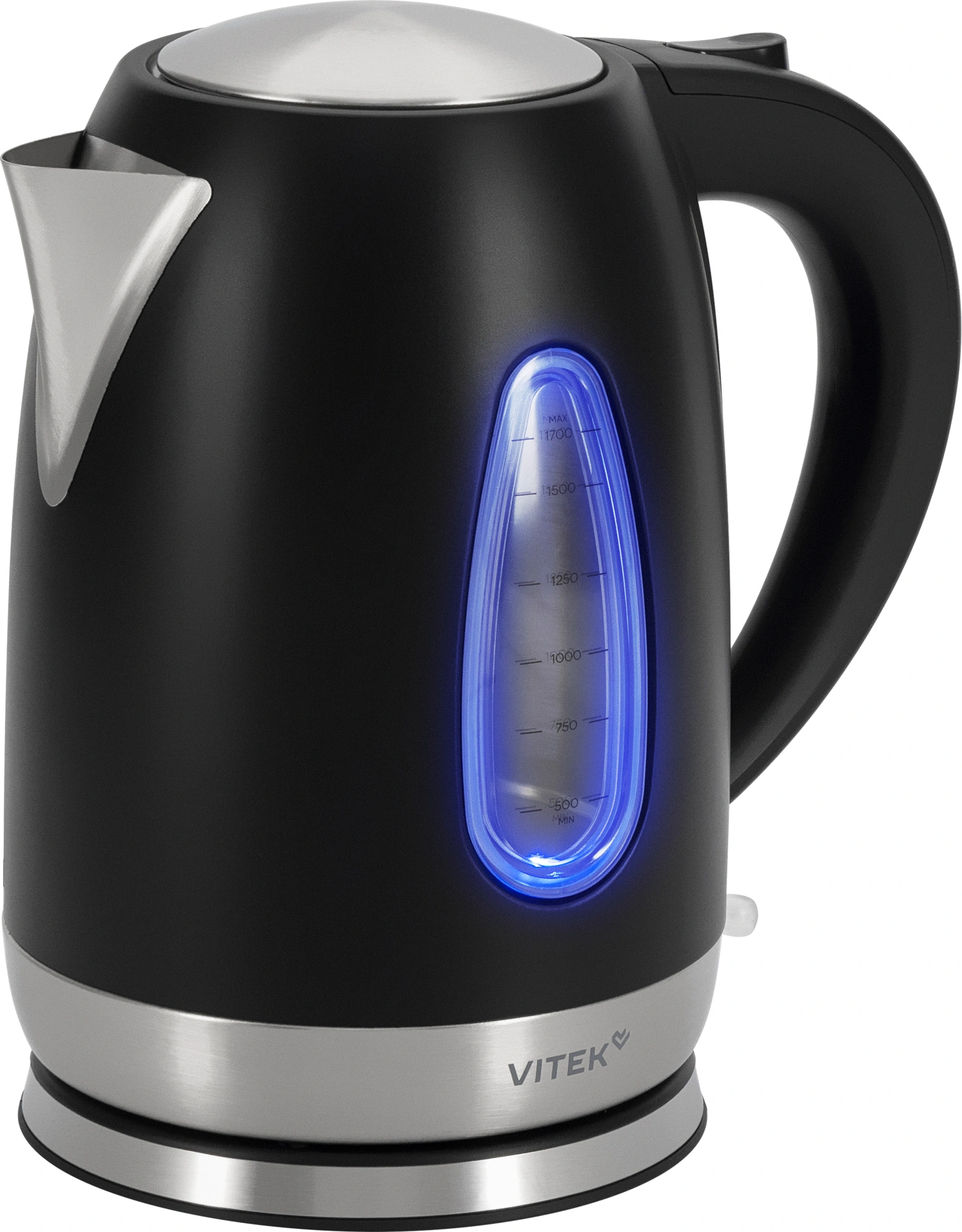 Чайник электрический Vitek VT-WK1065 1.7л. 2000Вт черный/серебристый корпус: металл Чайник электрический Vitek VT-WK1065 1.7л. 2000Вт черный/серебристый корпус: металл