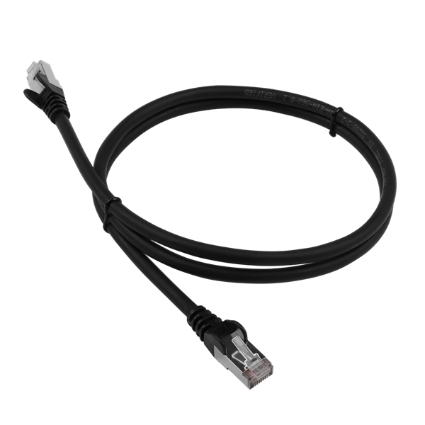 Патч-корд Патч-корд LANMASTER LSZH FTP кат.6, 10 м, черный