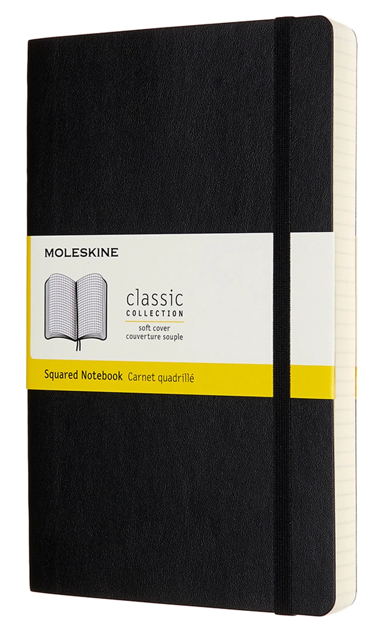 Блокнот Moleskine CLASSIC SOFT EXPENDED QP617EXP Large 130х210мм 400стр. клетка мягкая обложка черный Блокнот Moleskine CLASSIC SOFT EXPENDED QP617EXP Large 130х210мм 400стр. клетка мягкая обложка черный