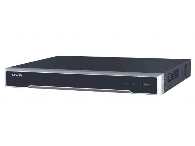  Hikvision DS-7616NI-K2/16P 16-ти канальный IP-видеорегистратор с PoEВидеовход: 16 каналов; аудиовход: двустороннее аудио 1 канал RCA; видеовыход: 1 VGA до 1080Р, 1 HDMI до 4К; аудиовыход: 1 канал RCA.