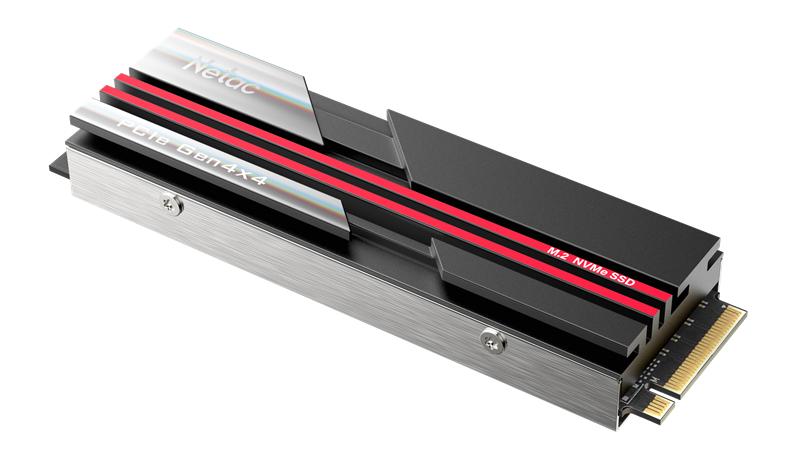 Ssd накопитель Netac SSD NV7000 1TB PCIe 4 x4 M.2 2280 NVMe 3D NAND, R/W up to 7200/5500MB/s, TBW 700TB, with heat sink, 5y wty
