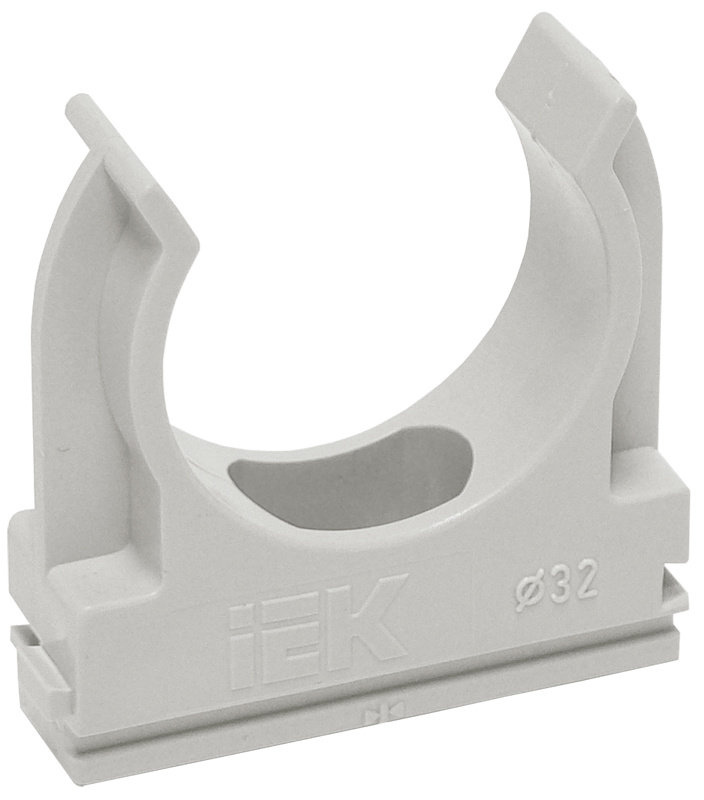 Держатель IEK CTA10D-CF20-K41-100 с защелкой 20мм полистирол серый