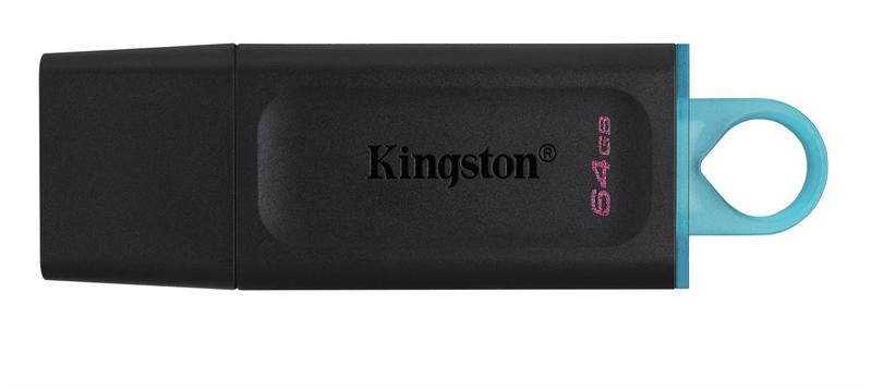 Носитель информации Kingston Flash Drive 64GB USB3.2 Gen 1 DataTraveler Exodia (Black + Teal)