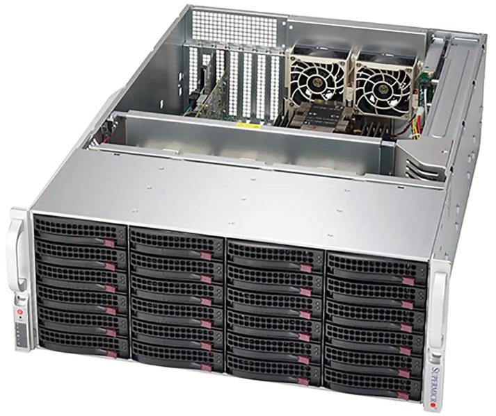 Серверная платформа Supermicro SuperStorage 4U Server 640P-E1CR24L noCPU(2)3rd Gen Xeon Scalable/TDP 120-270W/no DIMM(16)/ 3808HBA HDD(24)LFF+ opt. 2SFF/ 2x10Gbe/ 4xLP/ 2x1200W