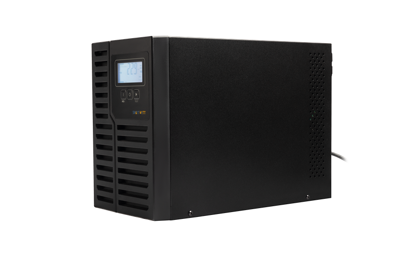 Источник бесперебойного питания SMARTWATT ИБП онлайн, чистый синус, мощность 1000/900 ВА/Вт, напольный, LCD дисплей, порт USB, RS232, EPO, SNMP слот, Shuko socket CEE7/4 - 2 шт., встроенные АКБ 2*9 Ач (3703020440001)