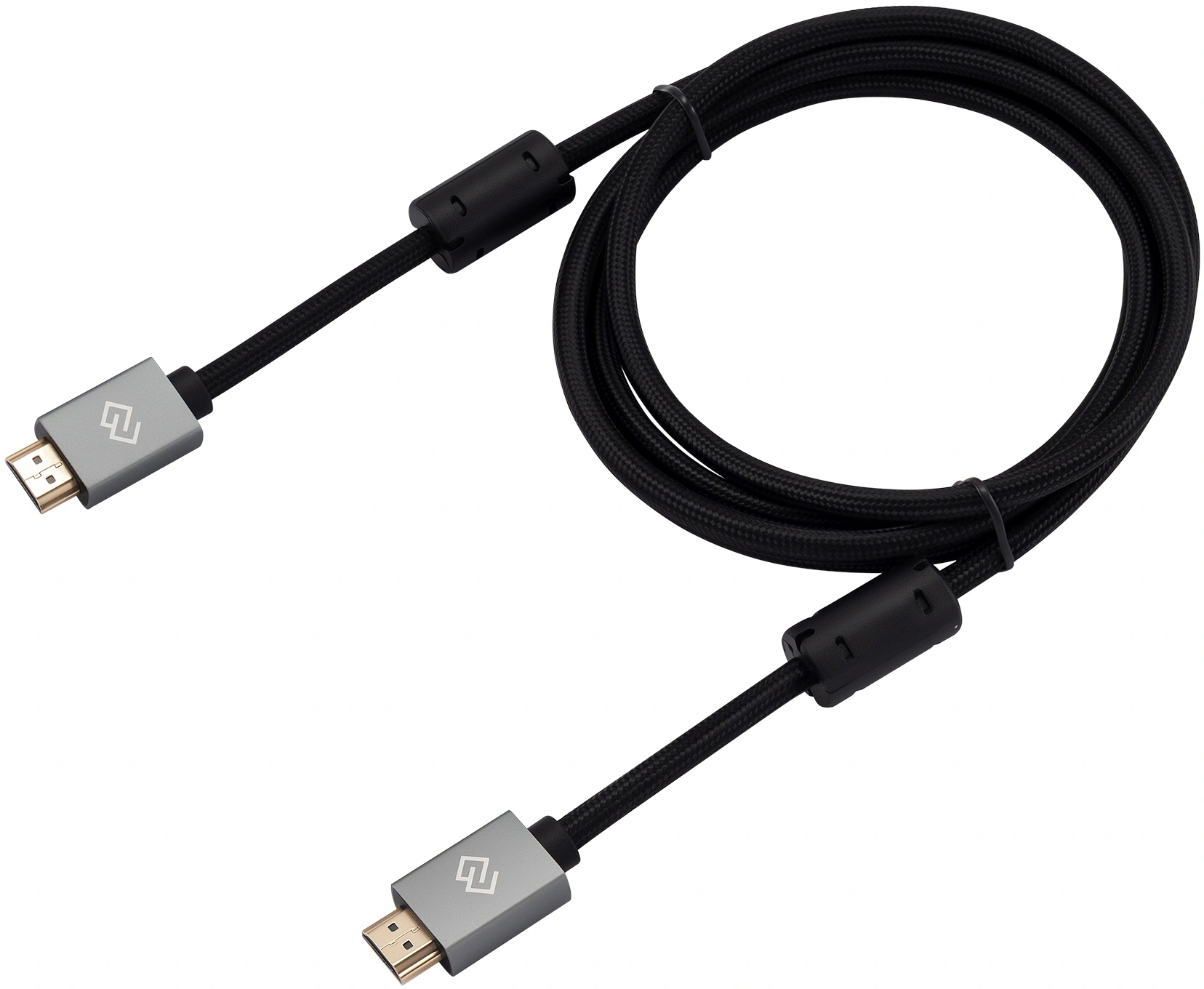 Кабель аудио-видео Digma HDMI (m)/HDMI (m) 2м. феррит.кольца позолоч.конт. черный (D-HDMI-2FF-V2.0-2M) Кабель аудио-видео Digma HDMI (m)/HDMI (m) 2м. феррит.кольца позолоч.конт. черный (D-HDMI-2FF-V2.0-2M)