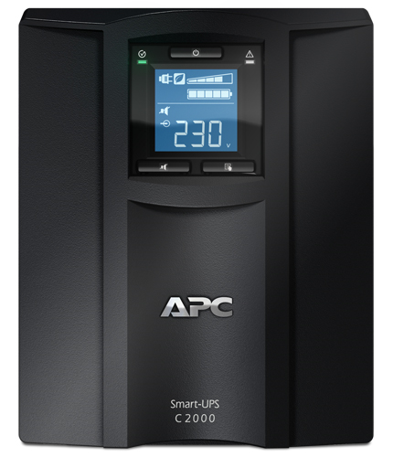 Источник бесперебойного питания APC Smart-UPS C 2000VA/1300W, 230V, Line-Interactive, LCD, Out: 6xC13 1xC19, 1 year warranty