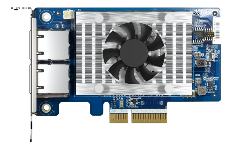 карта расширения QNAP Expansion Card QXG-10G2T-X710 PCIe Gen3x4 2x10GbE(BASE-T) карта расширения QNAP Expansion Card QXG-10G2T-X710 PCIe Gen3x4 2x10GbE(BASE-T)