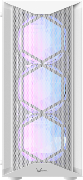 корпус Formula V Line Air Power G1 White, ATX, USB3.0*1, USB2.0*2, FRONT 3x120mm ARGB, REAR 1x120mm ARGB