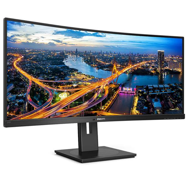 Монитор 34" Philips 345B1C изогнутый*1500 3440x1440 100Гц VA W-LED 21:9 5ms(GtG) 2*HDMI DP USB-B 4*USB3.2 80M:1 3000:1 178/178 300cd Tilt HAS Swivel Speakers Black