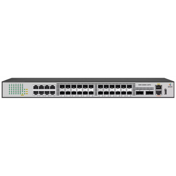 Коммутатор SNR Управляемый коммутатор уровня 3, 8 x 10/100/1000BaseT, 24 x 1/10GE SFP+, 2 x 40G QSFP+