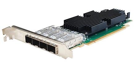 Сетевая карта Silicom 25Gb PE425G4i81L-XR Quad Port SFP28 25 Gigabit Ethernet PCI Express Server Adapter X16 Gen4, Low Profile, Based on Intel E810-CAM1, Support DAC cable