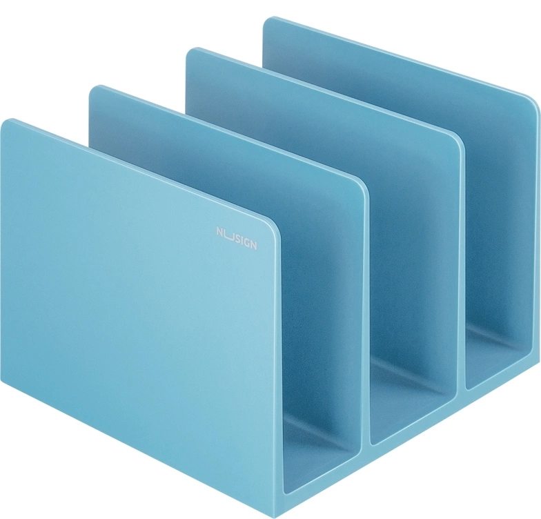 Подставка-ограничитель для книг Deli NS006BLUE Nusign 162x162x122мм синий Подставка-ограничитель для книг Deli NS006BLUE Nusign 162x162x122мм синий